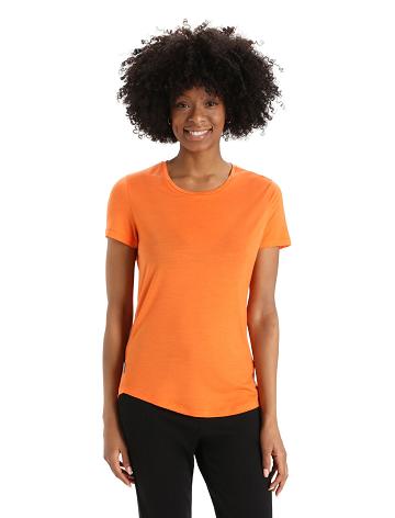 Women's Icebreaker Merino Sphere II Short Sleeve T Shirts Flash | CA 1381DFMN